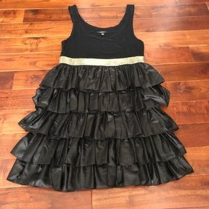 AWESOME 80’s Prom Party Dress Ruffle Skirt